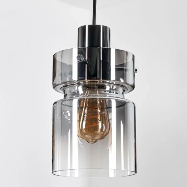 hofstein Hasvik Suspension, Suspension Chrome, Noir, 1 lumière* Lampes Modernes