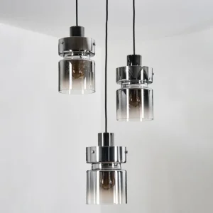 hofstein Hasvik Suspension, Suspension Chrome, Noir, 3 lumières* Lampes Modernes