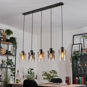 hofstein Hasvik Suspension, Suspension Noir, 5 lumières* Lampes Modernes