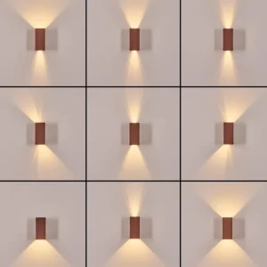 hofstein Hoods Lampe murale d´extérieur, Luminaire Up & Down, Applique murale LED Rouille, 1 lumière* Lampes Modernes