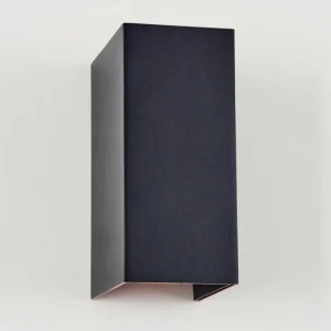 hofstein Hoods Lampe murale d´extérieur, Luminaire Up & Down, Applique murale LED Cuivre, Noir, 1 lumière* Lampes Modernes