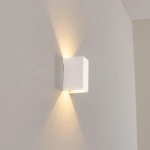 hofstein Hoods Lampe murale d´extérieur, Luminaire Up & Down, Applique murale LED Blanc, 1 lumière* Lampes Modernes