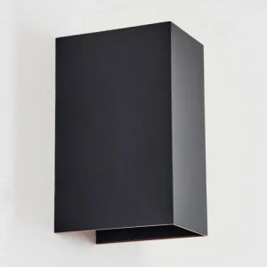 hofstein Hoods Lampe murale d´extérieur, Luminaire Up & Down, Applique murale LED Cuivre, Noir, 1 lumière* Lampes Modernes