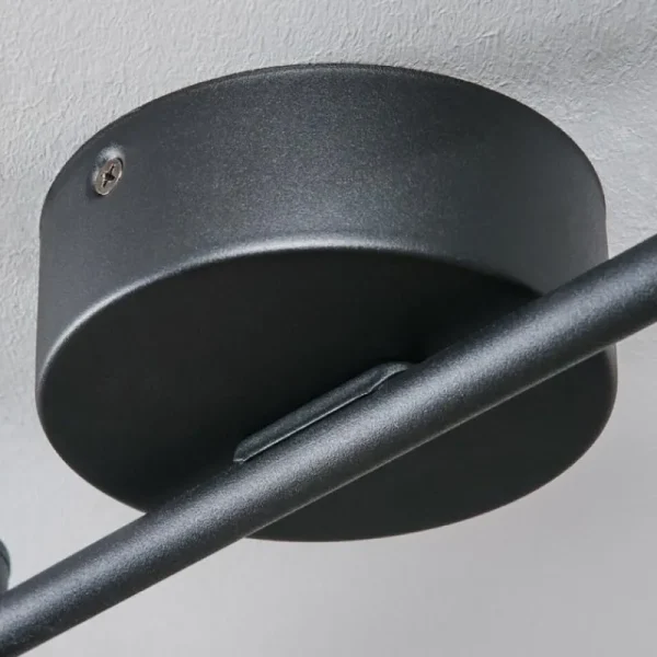 hofstein Hukamaa Plafonnier Noir, 6 lumières* Lampes Modernes
