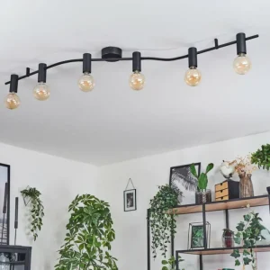 hofstein Hukamaa Plafonnier Noir, 6 lumières* Lampes Modernes