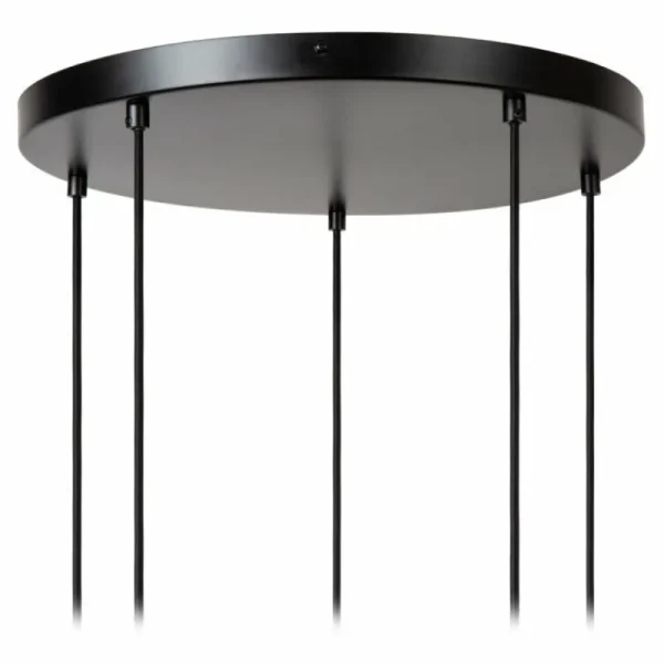 Luminaires Lucide ILONA Suspension Noir, 5 lumières* Lampes En Verre