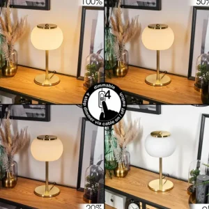 hofstein Izenave Lampe à poser, Liseuse Or, 1 lumière* Lampes En Verre