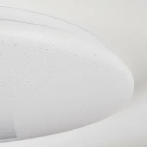 hofstein Junor Plafonnier LED Blanc, 1 lumière, Télécommandes* Lampes Modernes