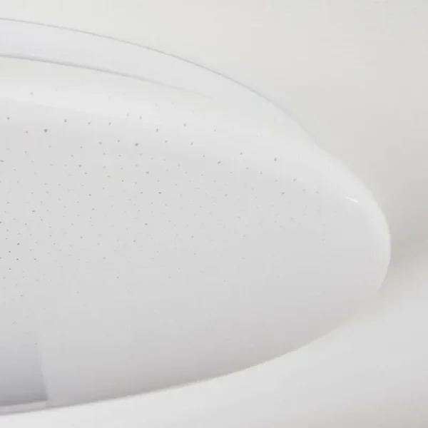 hofstein Junor Plafonnier LED Blanc, 1 lumière, Télécommandes* Lampes Modernes