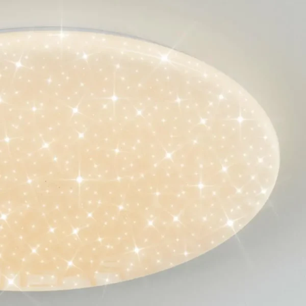 hofstein Junor Plafonnier LED Blanc, 1 lumière, Télécommandes* Lampes Modernes