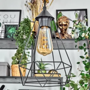 hofstein Kigali Suspension, Suspension Noir, 3 lumières* Lampes Modernes