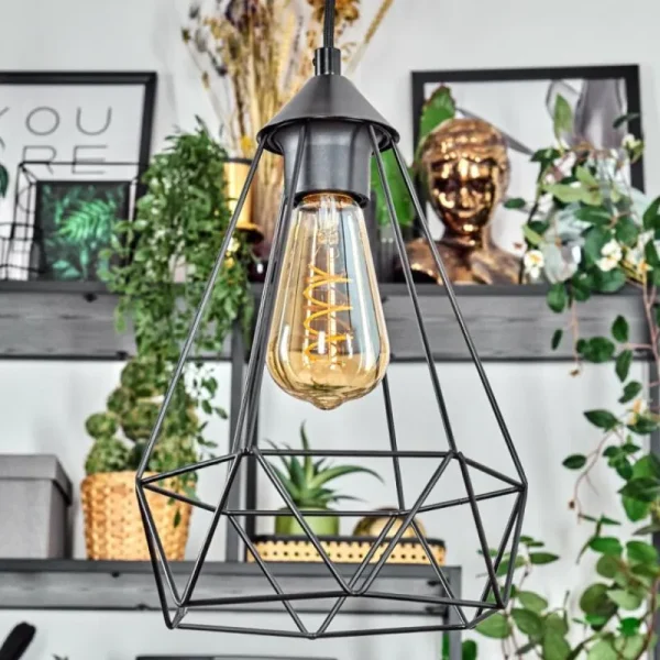 hofstein Kigali Suspension, Suspension Noir, 3 lumières* Lampes Modernes