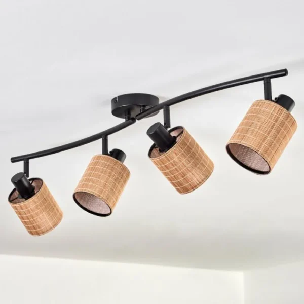 hofstein Kinnared Plafonnier Noir, 4 lumières* Lampes Modernes