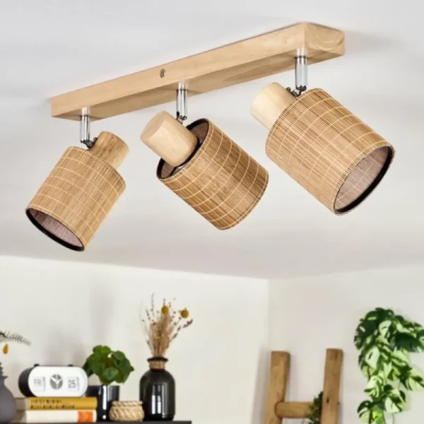 hofstein Kinnared Plafonnier, Spot de plafond Chrome, Écru, 3 lumières* Lampes Modernes