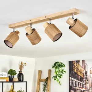 hofstein Kinnared Plafonnier, Spot de plafond Chrome, Écru, 4 lumières* Lampes Modernes