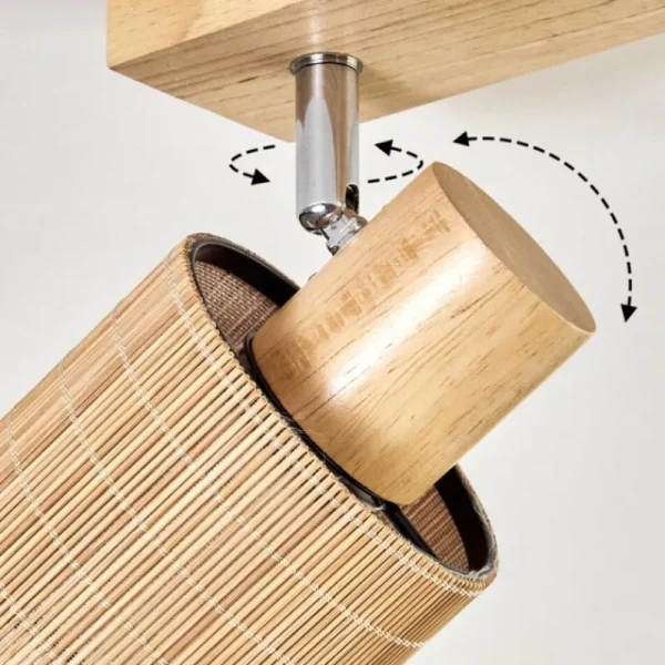 hofstein Kinnared Plafonnier, Spot de plafond Chrome, Écru, 4 lumières* Lampes Modernes