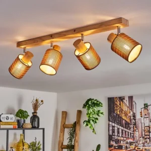 hofstein Kinnared Plafonnier, Spot de plafond Chrome, Écru, 4 lumières* Lampes Modernes
