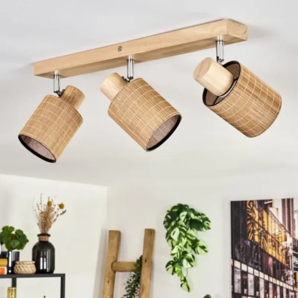 hofstein Kinnared Plafonnier, Spot de plafond Chrome, Écru, 3 lumières* Lampes Modernes