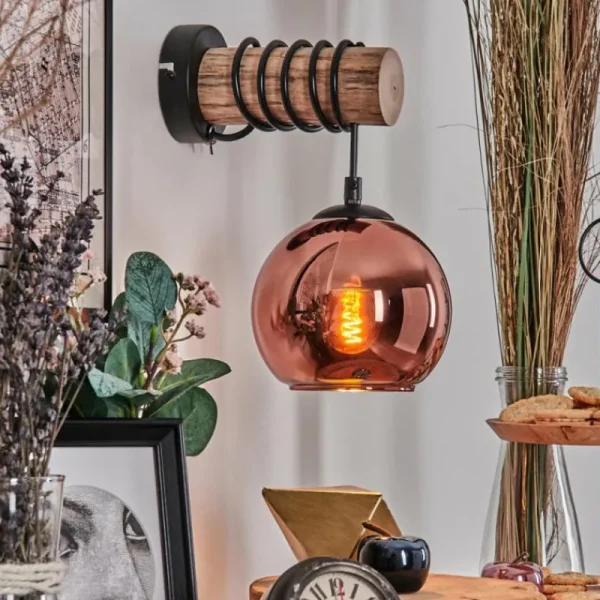hofstein Koyoto Applique murale Écru, Noir, 1 lumière* Lampes Modernes
