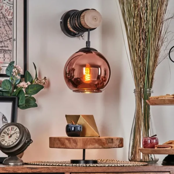 hofstein Koyoto Applique murale Écru, Noir, 1 lumière* Lampes Modernes