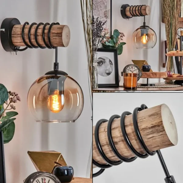 hofstein Koyoto Boule lumineuse, Applique murale Écru, Noir, 1 lumière* Lampes Modernes