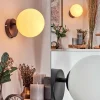 hofstein Koyoto Boule lumineuse, Applique murale, Spot mural Blanc, 1 lumière* Lampes En Verre