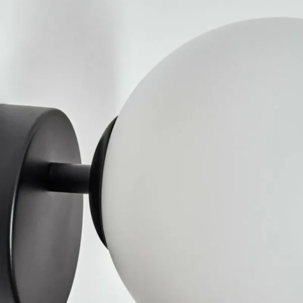 hofstein Koyoto Boule lumineuse, Applique murale, Spot mural Blanc, 1 lumière* Lampes En Verre