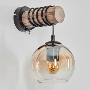 hofstein Koyoto Boule lumineuse, Applique murale Écru, Noir, 1 lumière* Lampes Modernes