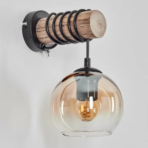 hofstein Koyoto Boule lumineuse, Applique murale Écru, Noir, 1 lumière* Lampes Modernes