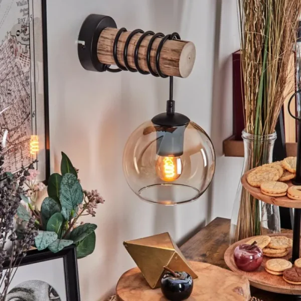 hofstein Koyoto Boule lumineuse, Applique murale Écru, Noir, 1 lumière* Lampes Modernes