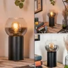 hofstein Koyoto Boule lumineuse, Lampe de bureau, Lampe à poser Clair, Fumé, 1 lumière* Lampes Modernes