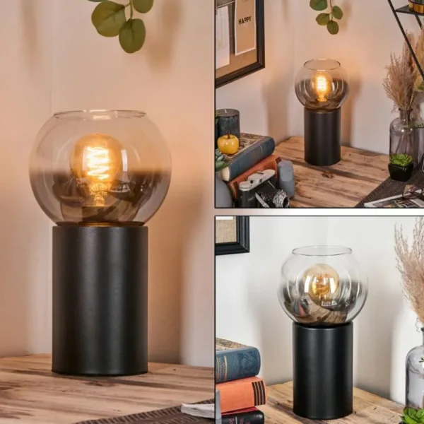 hofstein Koyoto Boule lumineuse, Lampe de bureau, Lampe à poser Clair, Fumé, 1 lumière* Lampes Modernes
