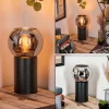 hofstein Koyoto Boule lumineuse, Lampe de bureau, Lampe à poser Chrome, Fumé, 1 lumière* Lampes Modernes