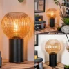 hofstein Koyoto Boule lumineuse, Lampe de bureau, Lampe à poser 11 cm Ambre, 1 lumière* Lampes Modernes