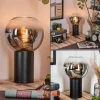 hofstein Koyoto Boule lumineuse, Lampe de bureau, Lampe à poser Chrome, Clair, Fumé, 1 lumière* Lampes Modernes