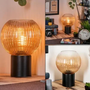 hofstein Koyoto Boule lumineuse, Lampe de bureau, Lampe à poser Ambre, Clair, 1 lumière* Lampes Modernes