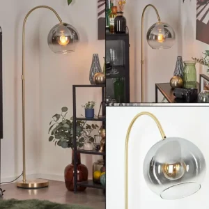 hofstein Koyoto Boule lumineuse, Lampadaire Laiton, 1 lumière* Lampes Modernes