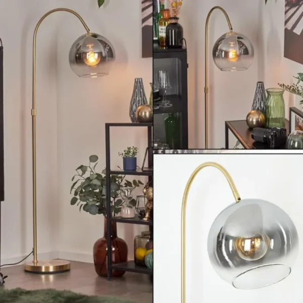 hofstein Koyoto Boule lumineuse, Lampadaire Laiton, 1 lumière* Lampes Modernes