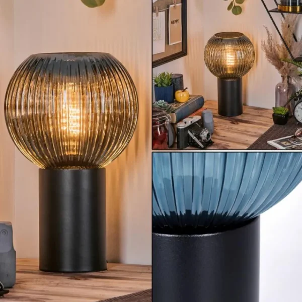 hofstein Koyoto Boule lumineuse, Lampe de bureau, Lampe à poser 20 cm Bleu, 1 lumière* Lampes Modernes