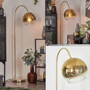 hofstein Koyoto Boule lumineuse, Lampadaire Laiton, 1 lumière* Lampes En Verre
