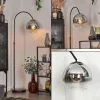 hofstein Koyoto Boule lumineuse, Lampadaire Chrome, Clair, Fumé, 1 lumière* Lampes Modernes