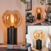 hofstein Koyoto Boule lumineuse, Lampe de bureau, Lampe à poser Ambre, 1 lumière* Lampes En Verre