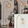 hofstein Koyoto Boule lumineuse, Lampadaire Laiton, 1 lumière* Lampes En Verre