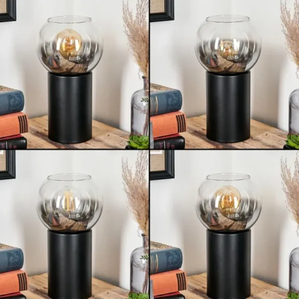 hofstein Koyoto Boule lumineuse, Lampe de bureau, Lampe à poser Clair, Fumé, 1 lumière* Lampes Modernes