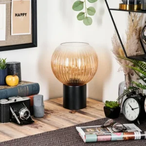 hofstein Koyoto Boule lumineuse, Lampe de bureau, Lampe à poser Ambre, Clair, 1 lumière* Lampes Modernes