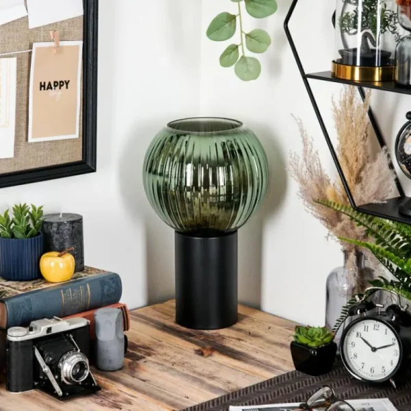 hofstein Koyoto Boule lumineuse, Lampe de bureau, Lampe à poser 20 cm Vert, 1 lumière* Lampes Modernes