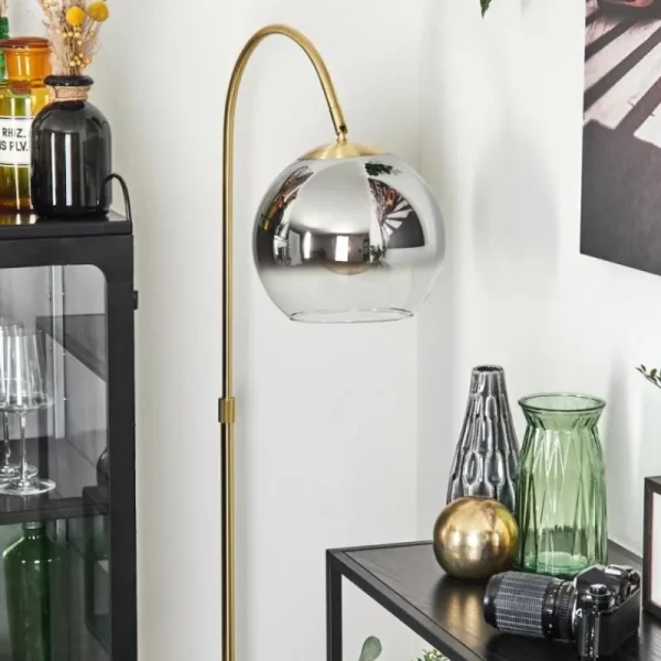 hofstein Koyoto Boule lumineuse, Lampadaire Laiton, 1 lumière* Lampes Modernes