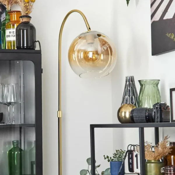 hofstein Koyoto Boule lumineuse, Lampadaire Laiton, 1 lumière* Lampes En Verre