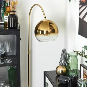 hofstein Koyoto Boule lumineuse, Lampadaire Laiton, 1 lumière* Lampes En Verre