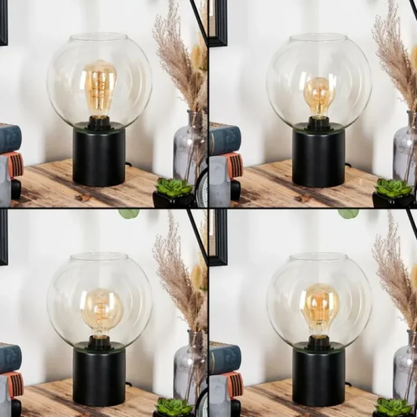 hofstein Koyoto Boule lumineuse, Lampe de bureau, Lampe à poser 20 cm Clair, 1 lumière* Lampes En Verre
